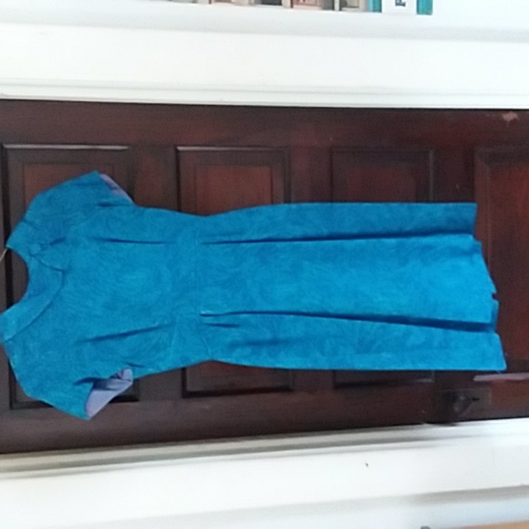 Vintage 60s Roseweb 2-Piece mod Dress Suit electric blue Size small ESTATE - Picture 11 of 15